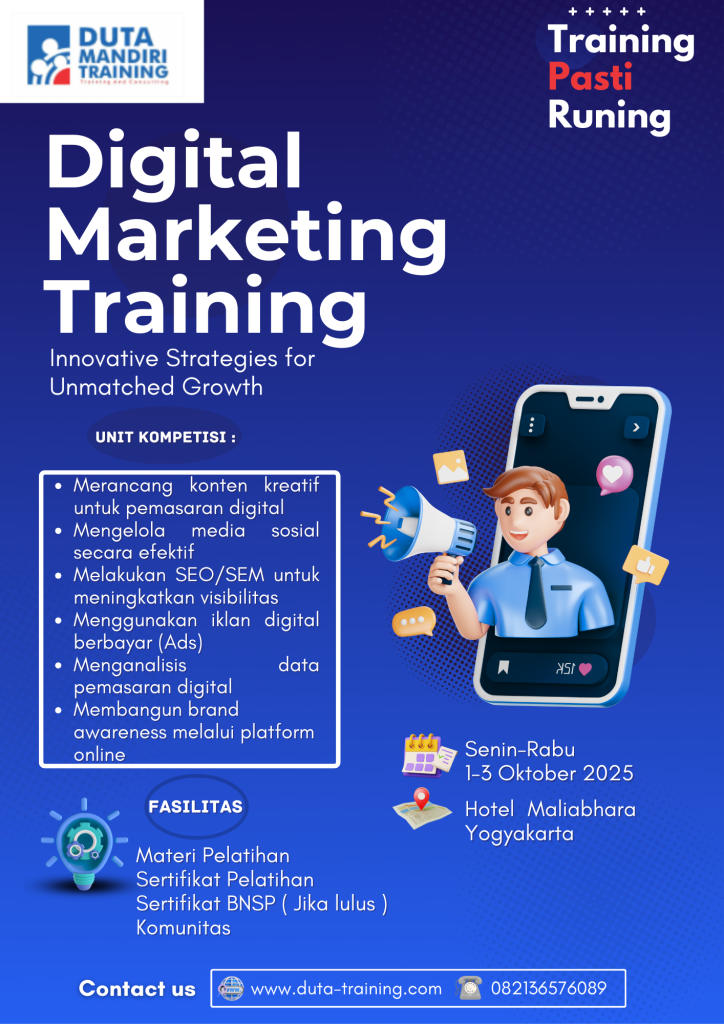 Sertifikasi Digital Marketing Terbaru dari Duta Training