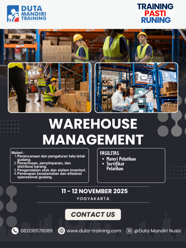 Pelatihan Warehouse Management BNSP Terbaru Duta Training