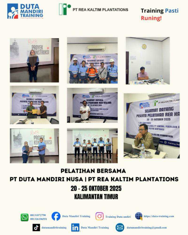 Pelatihan PT Duta Mandiri Nusa PT REA Kaltim Plantations